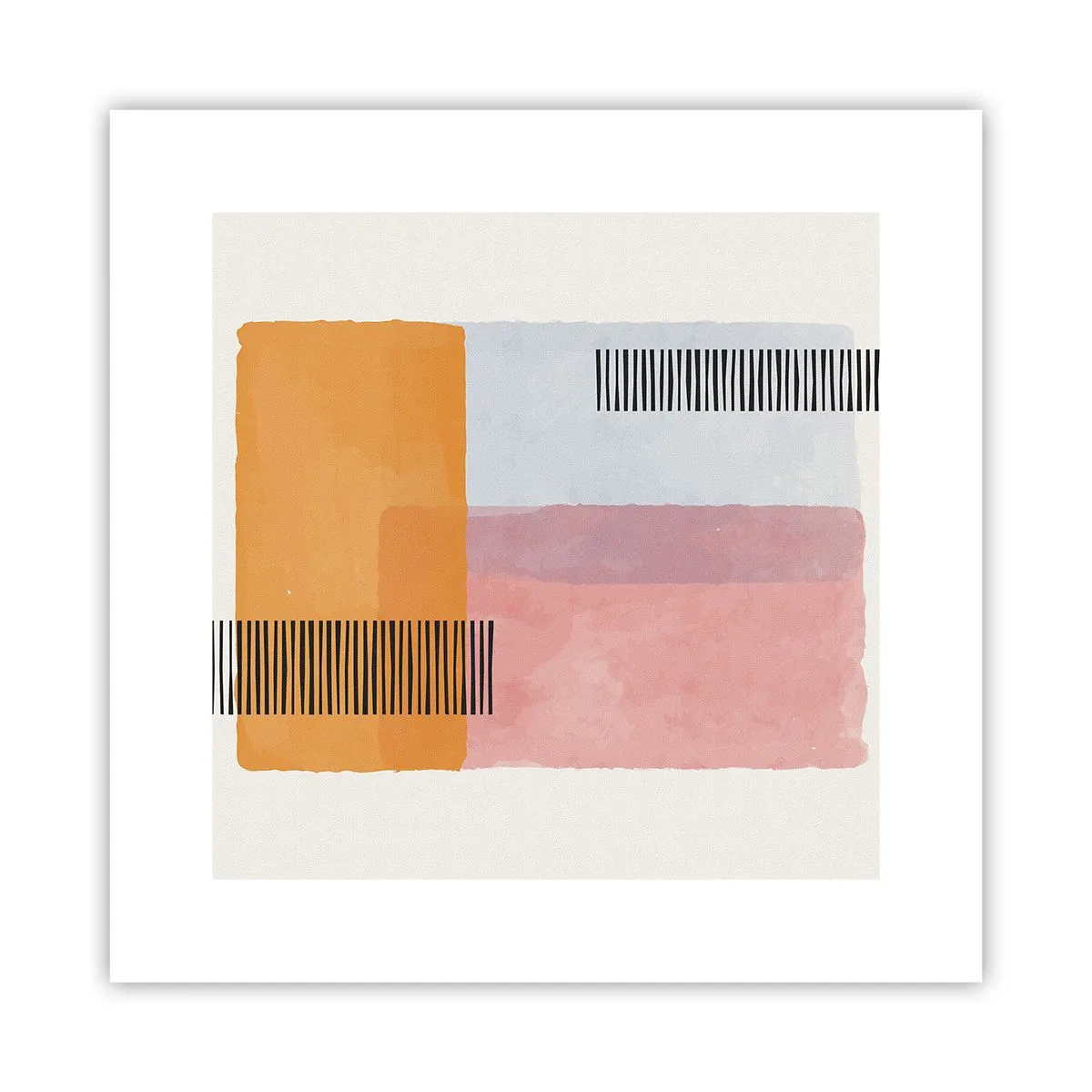 Plakat - Fra hjørne til hjørne - 30x30 cm