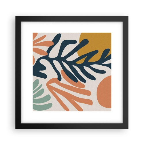 Plakat i sort ramme - Koralhav - 30x30 cm