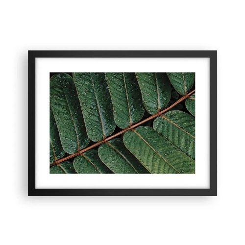 Plakat i sort ramme - I en grøn rytme - 40x30 cm