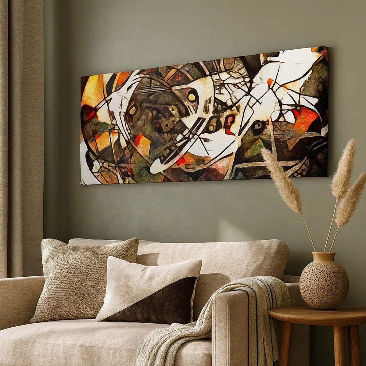 Lærredstryk - Billede på lærred - Kan du høre bevægelse? - 30x30 cm