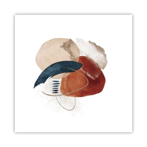 Plakat - Oval sammensætning - 40x40 cm