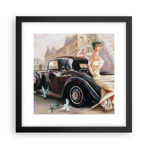 Plakat i sort ramme - Retro elegance - 30x30 cm