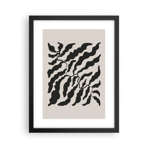 Plakat i sort ramme - En firkants natur - 30x40 cm
