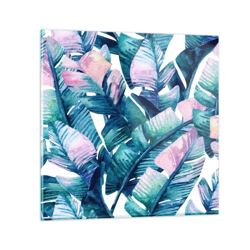 Billede på glas - I en bananlund - 70x70 cm