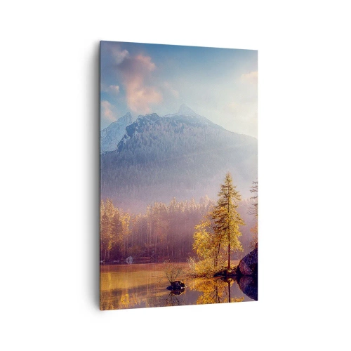 Lærredstryk - Billede på lærred - I bjerge og dale - 80x120 cm