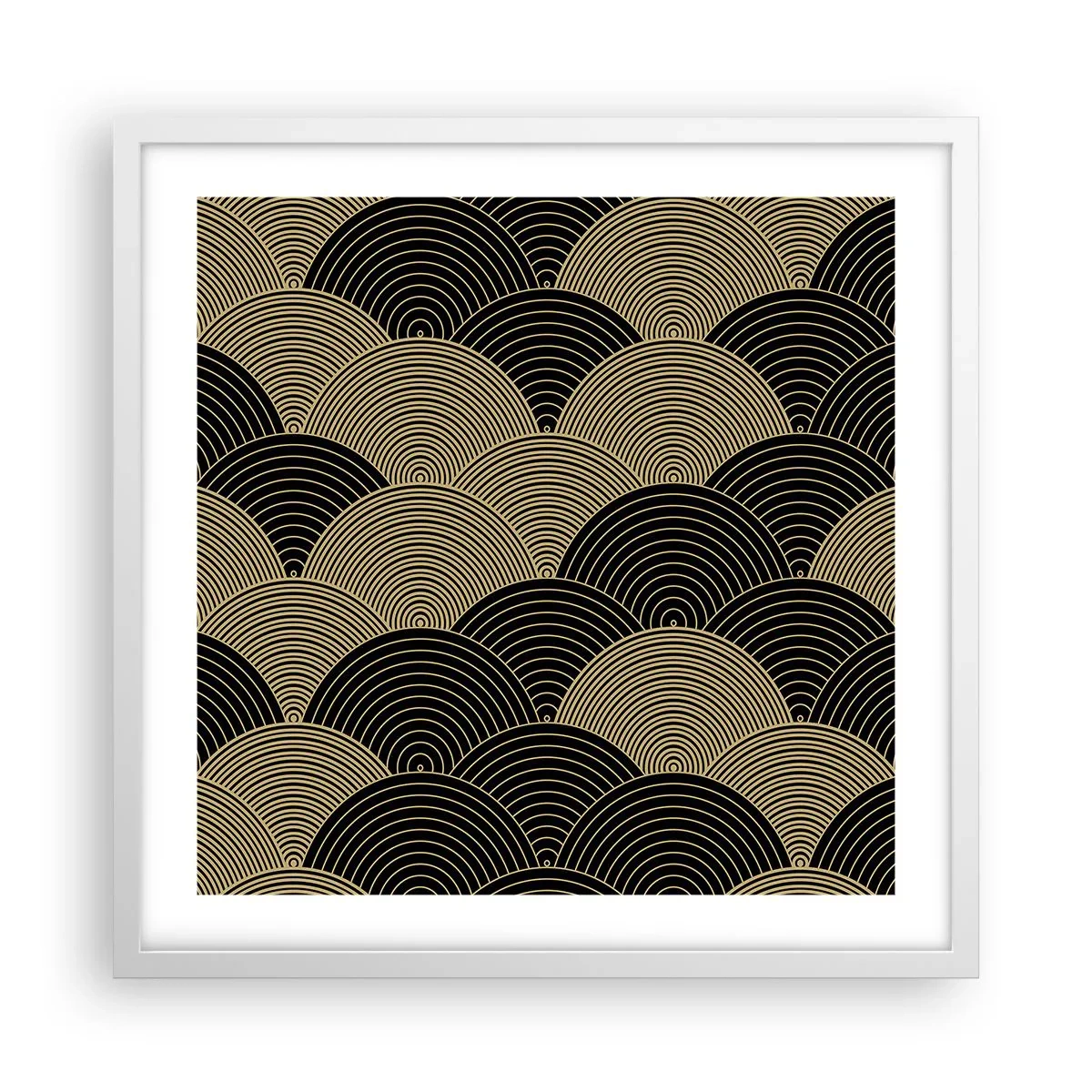 Plakat i hvid ramme - Enhed i mangfoldighed - 50x50 cm