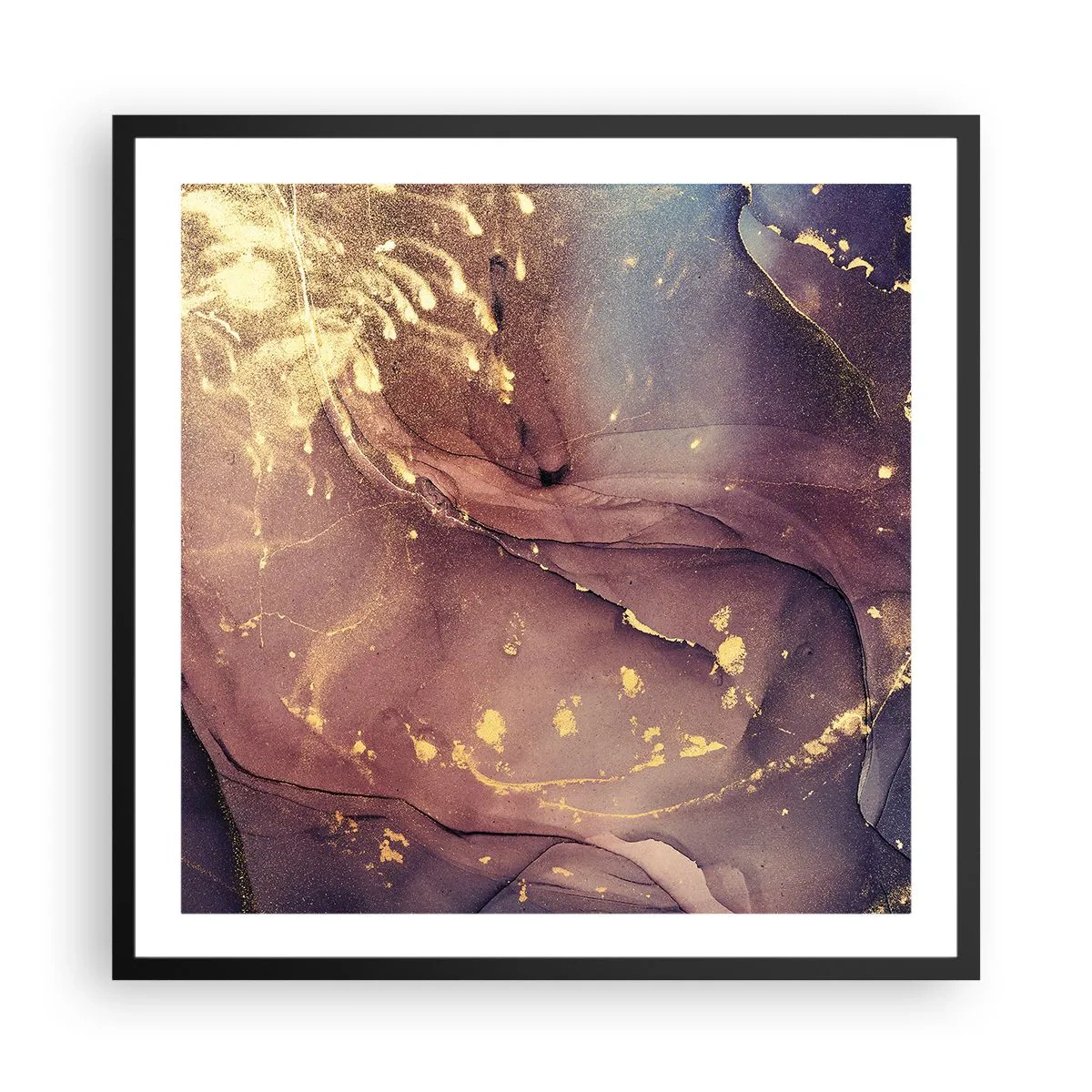 Plakat i sort ramme - Materie og ånd - 60x60 cm