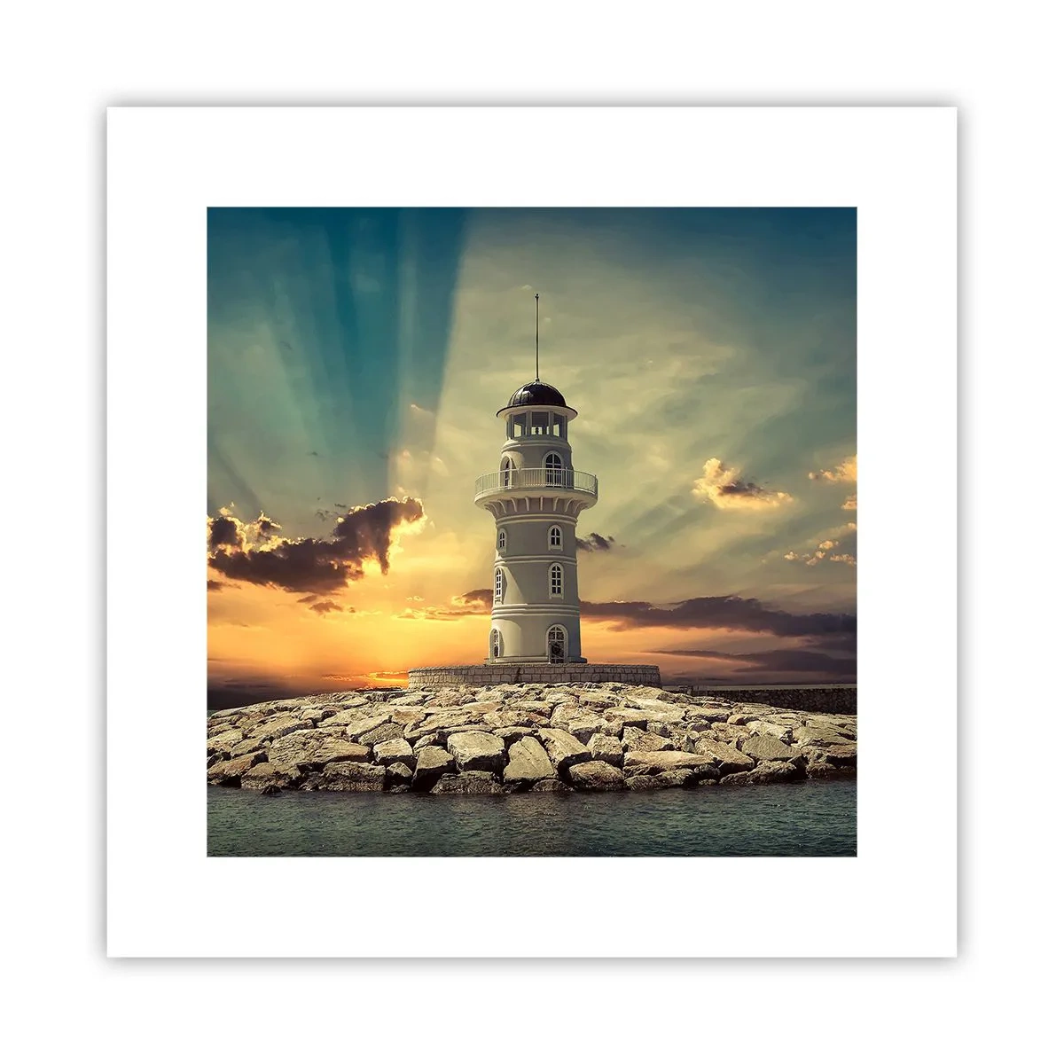 Plakat - Lys - Godhed - Skønhed - 30x30 cm