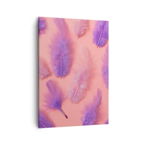 Lærredstryk - Billede på lærred - Lilla fugl af begær - 50x70 cm