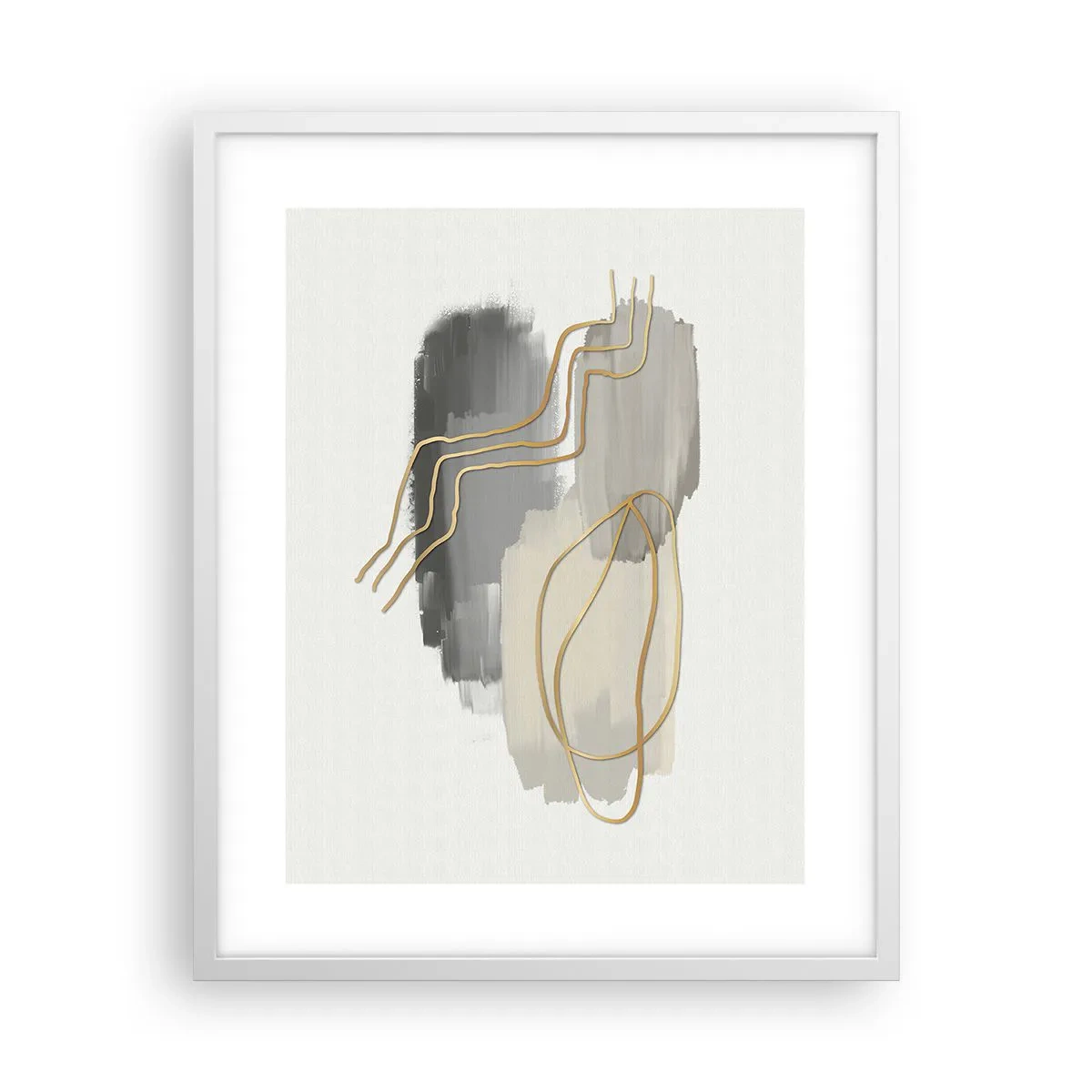 Plakat i hvid ramme - Vedholdenhed og bevægelse - 40x50 cm