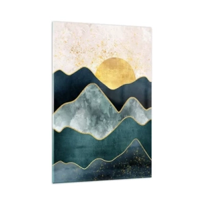 Billede på glas - Bag de syv bjerge - 80x120 cm