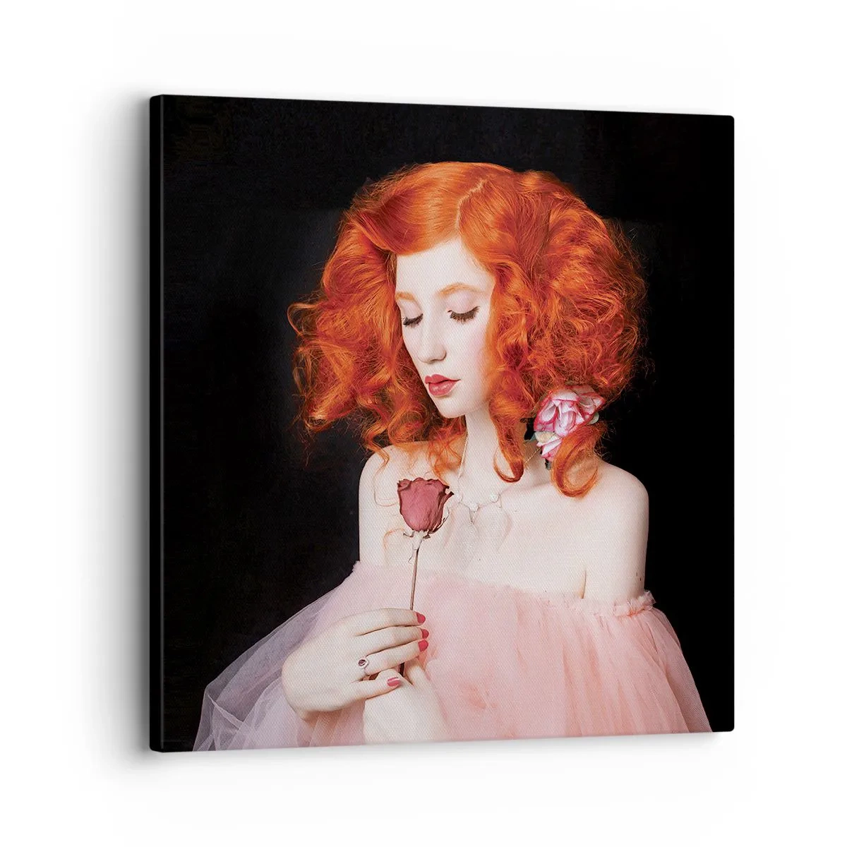 Lærredstryk - Billede på lærred - I barokstil - 30x30 cm