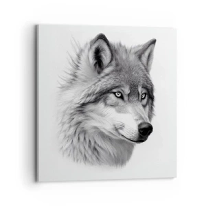 Lærredstryk - Billede på lærred - Alpha - uden tvivl - 70x70 cm