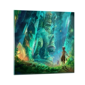 Billede på glas - Fra den store eventyrbog - 30x30 cm