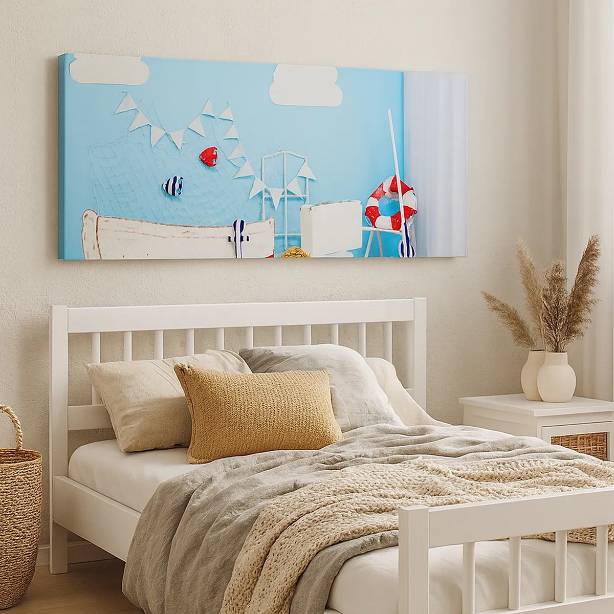 Lærredstryk - Billede på lærred - Et barns længsel efter eventyr - 30x30 cm