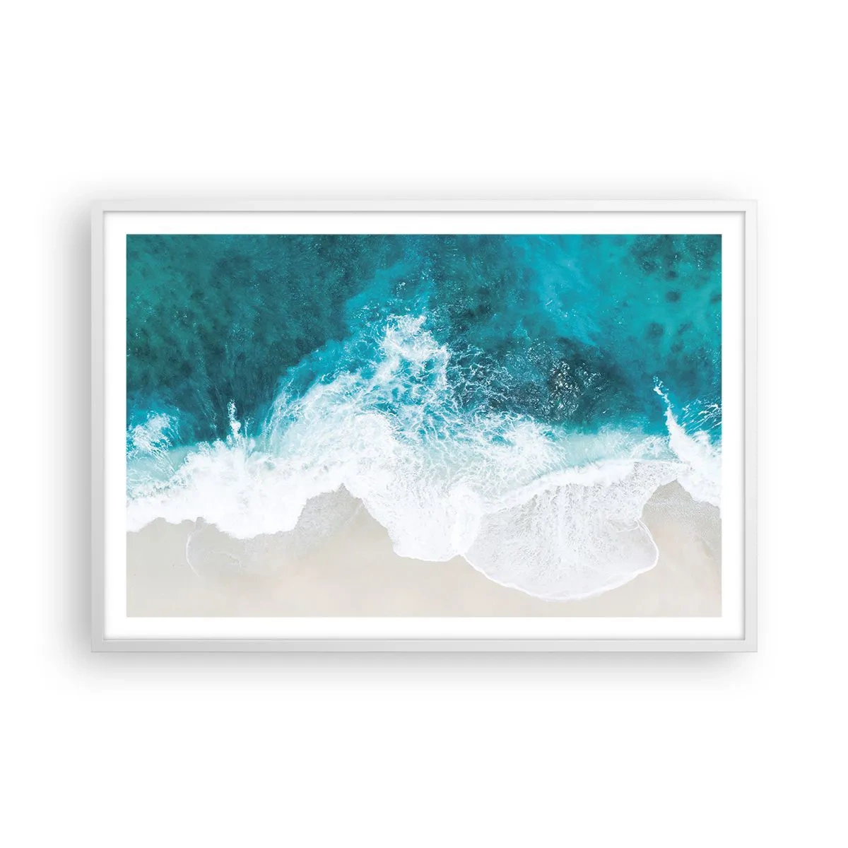 Plakat i hvid ramme - Naturlig kærtegn - 91x61 cm