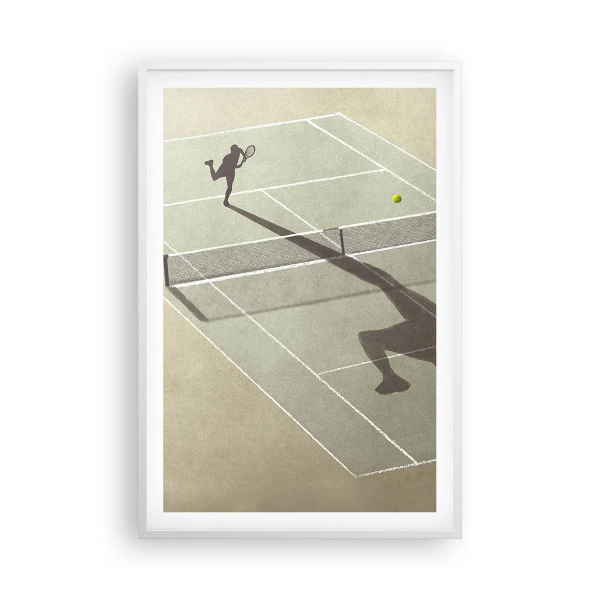 Plakat i hvid ramme - Overvind dig selv - 61x91 cm