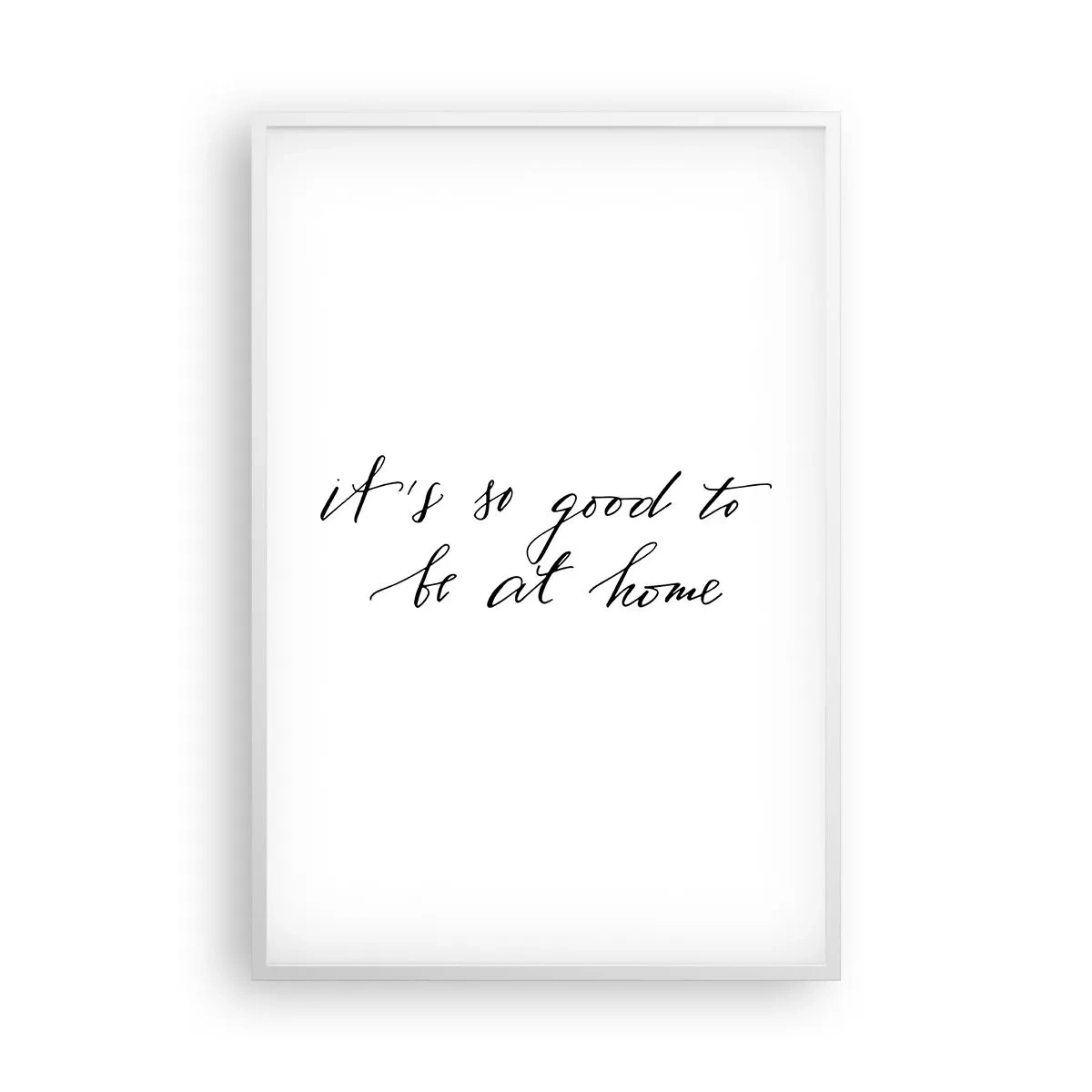 Plakat i hvid ramme - Hele sandheden - 61x91 cm