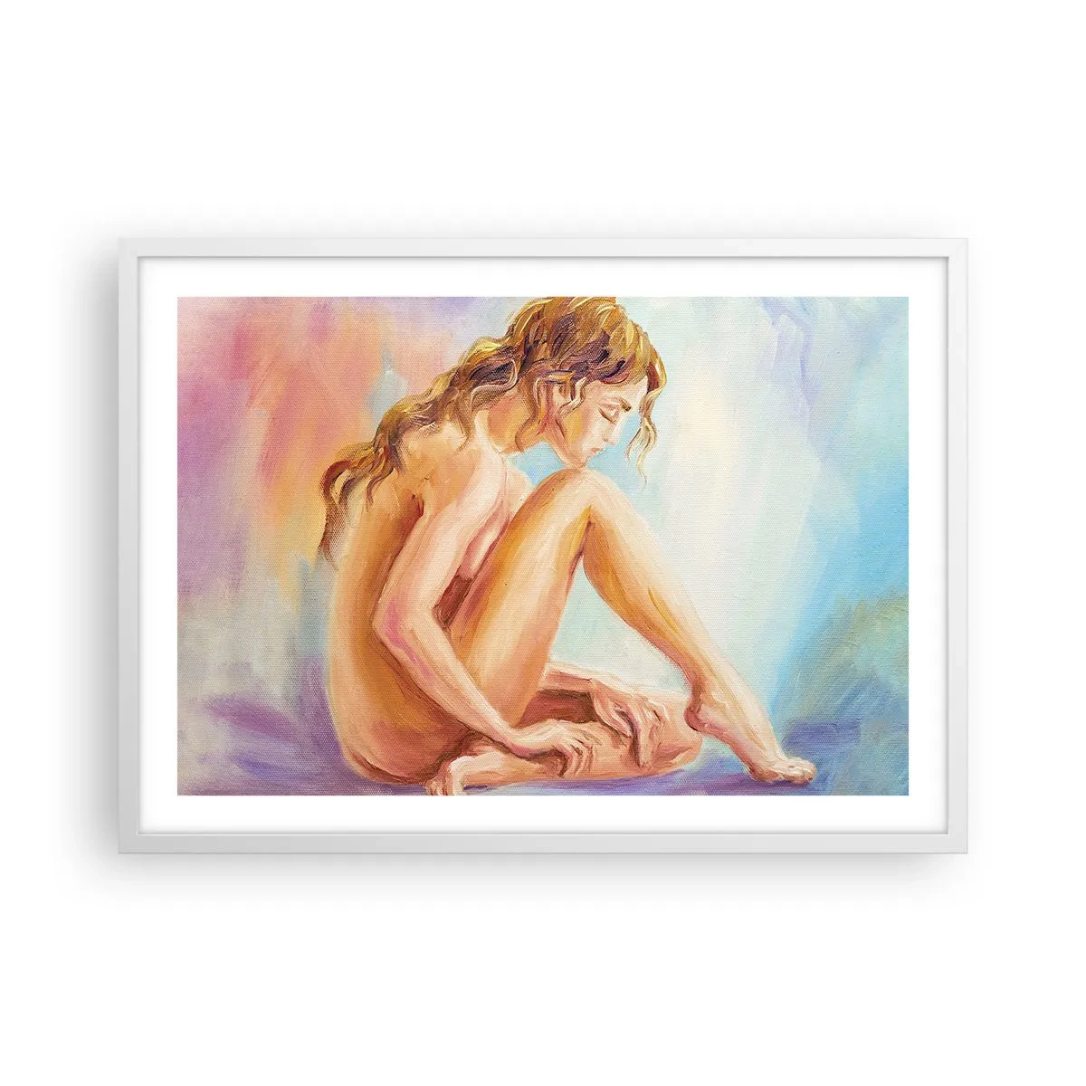 Plakat i hvid ramme - Ungdomens handling - 70x50 cm
