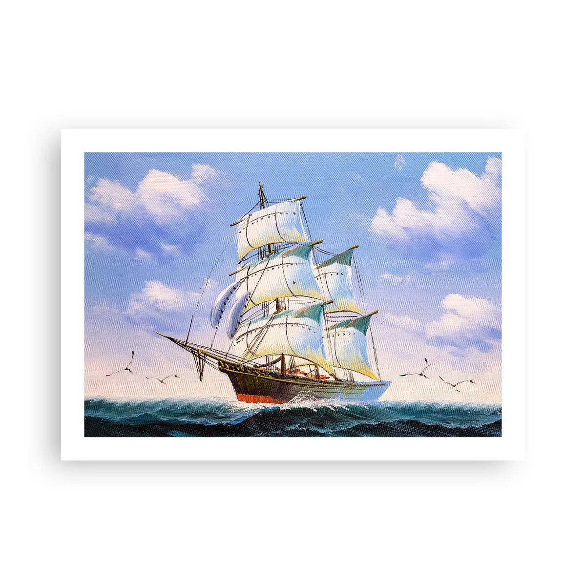 Plakat - Stolt med vinden - 70x50 cm