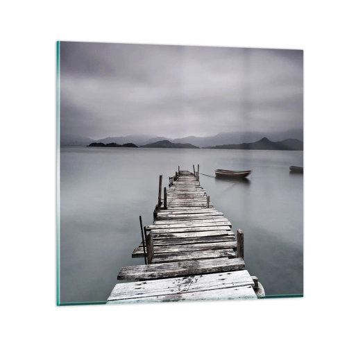 Billede på glas - Du kan tage af sted i morgen - 70x70 cm