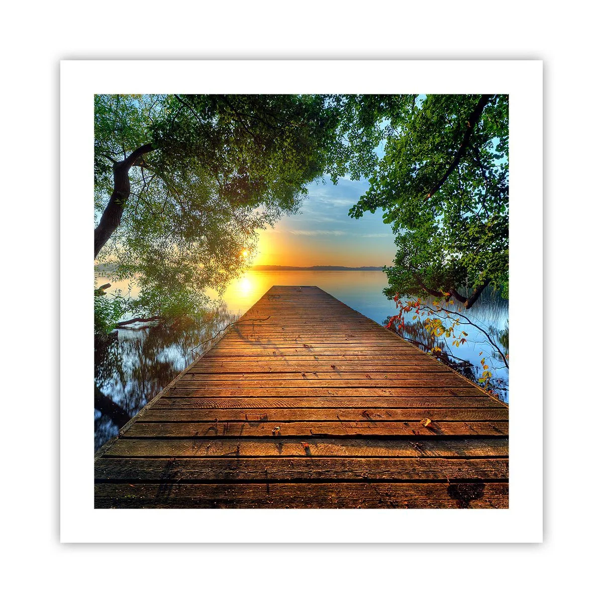 Plakat - Tag dig god tid, sæt dig ned - 50x50 cm