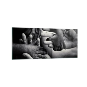 Billede på glas - At være menneske - 120x50 cm