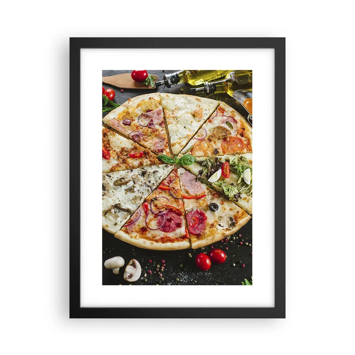 Plakat i sort ramme - Et udvalg af smagsvarianter - 30x40 cm
