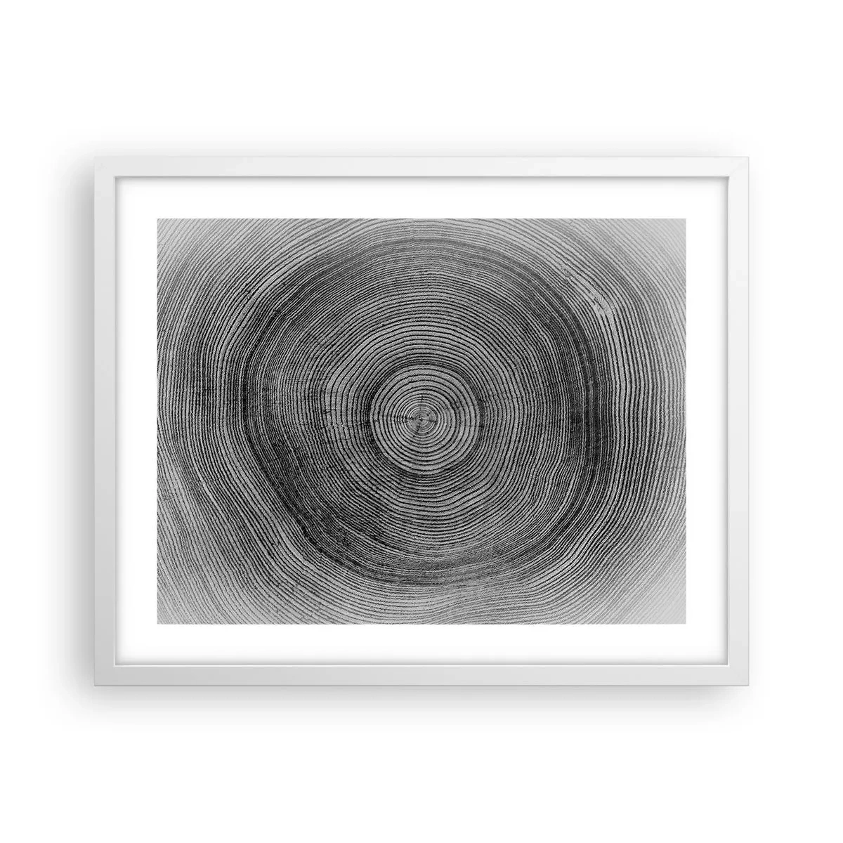 Plakat i hvid ramme - Et tegn på tiden - 50x40 cm