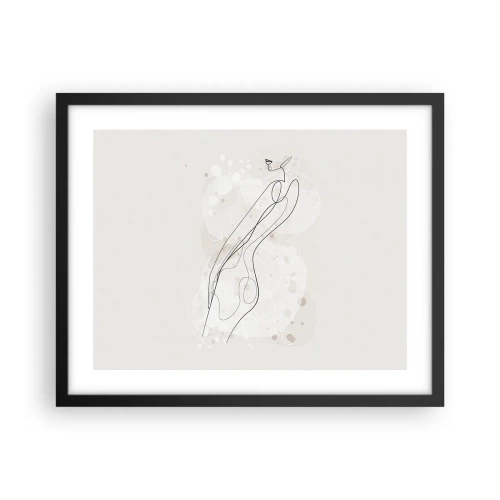 Plakat i sort ramme - At forvilde sig med blikket - 50x40 cm