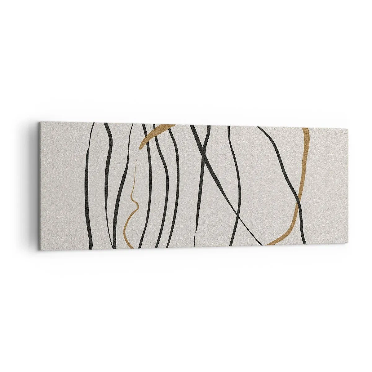 Lærredstryk - Billede på lærred - Komposition - dans i besiddelse - 140x50 cm