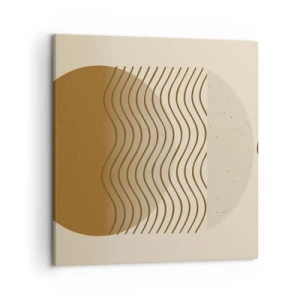 Lærredstryk - Billede på lærred - Om geometriske figurers oprindelse - 50x50 cm