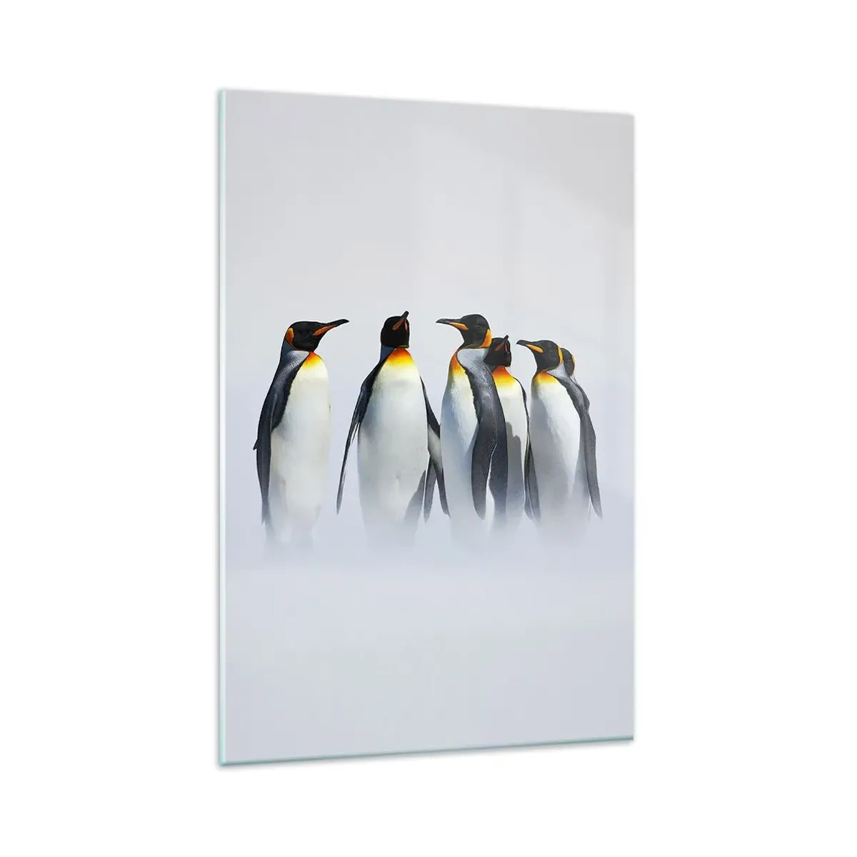 Billede på glas - Møde i aftenkjole - 80x120 cm