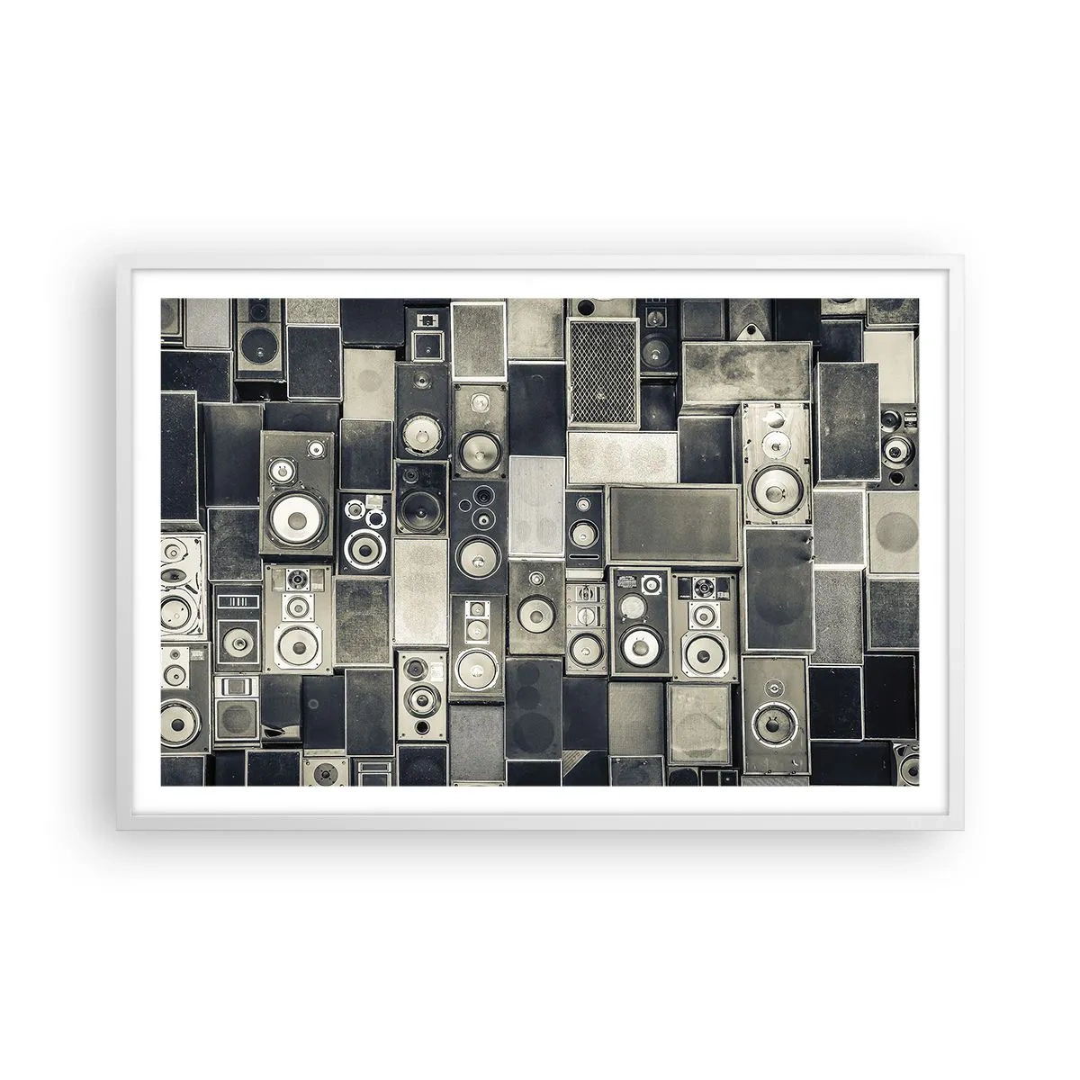 Plakat i hvid ramme - Og alt er i orden - 91x61 cm