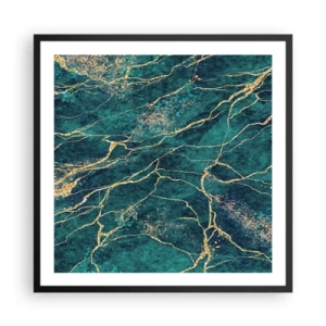 Plakat i sort ramme - Guldåre - 60x60 cm