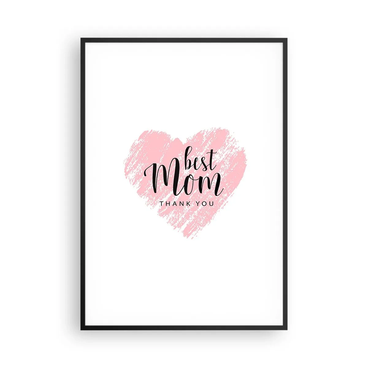 Plakat i sort ramme - Altid det rette øjeblik - 70x100 cm