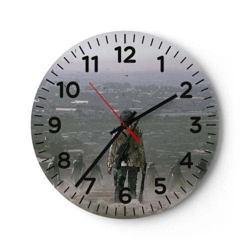 Vægur, Uret - Den sidste retfærdige person? - 30x30 cm