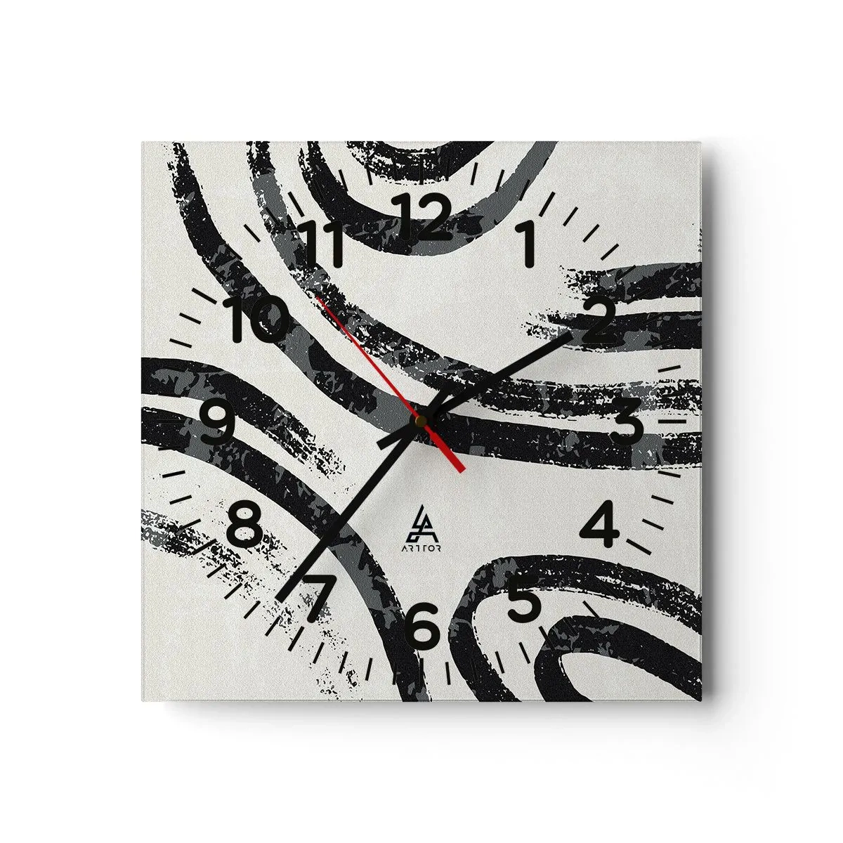 Vægur, Uret - Halvt stoppet - 40x40 cm