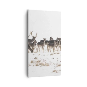 Lærredstryk - Billede på lærred - Er det snart jul? - 55x100 cm