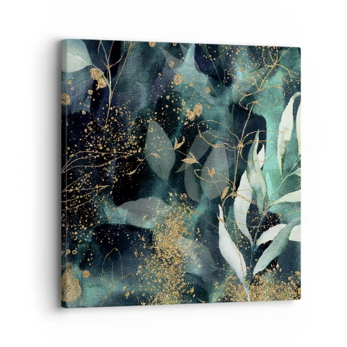 Lærredstryk - Billede på lærred - Fortryllet have - 30x30 cm