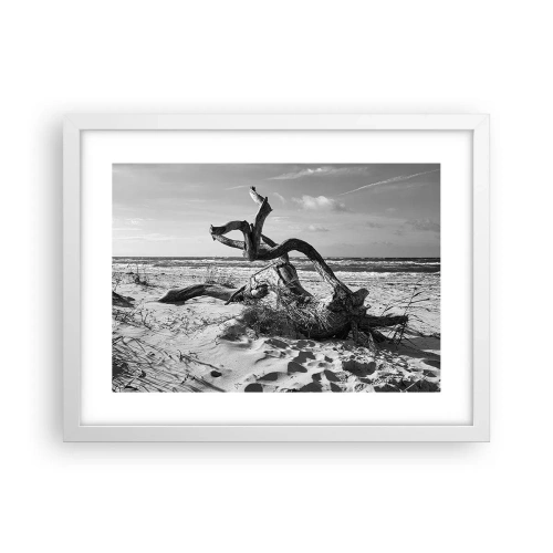 Plakat i hvid ramme - Havets skulptur - 40x30 cm