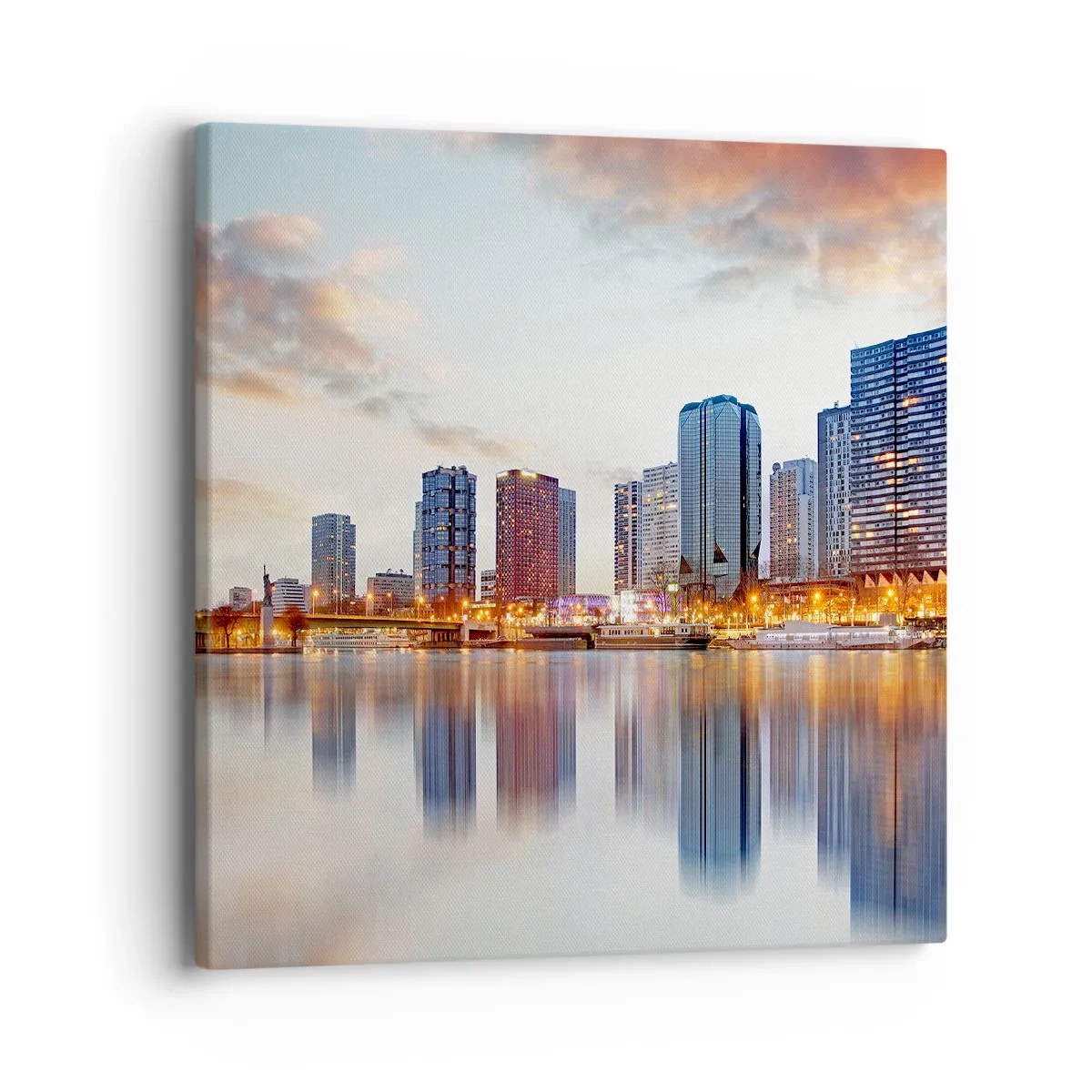 Lærredstryk - Billede på lærred - Den monumentale ro i Paris - 40x40 cm