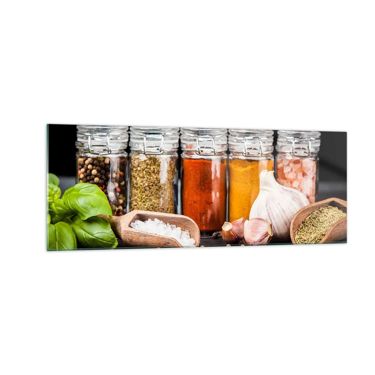 Billede på glas - For at livet kan smages - 140x50 cm