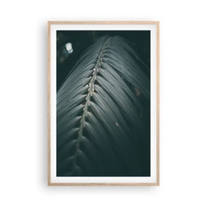 Plakat i ramme af lyst egetræ - Naturens præcision - 61x91 cm