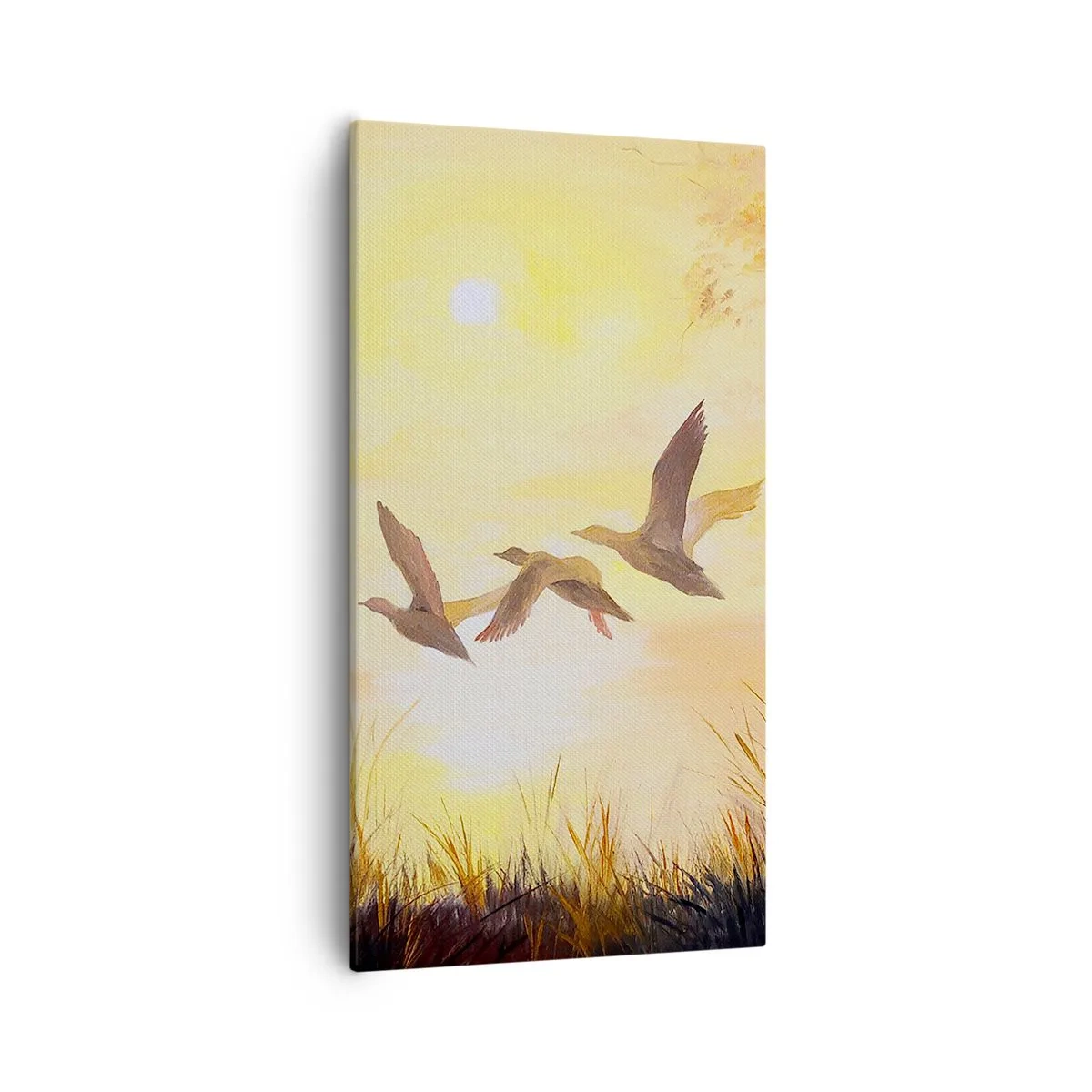 Lærredstryk - Billede på lærred - Starten på en lang rejse - 55x100 cm