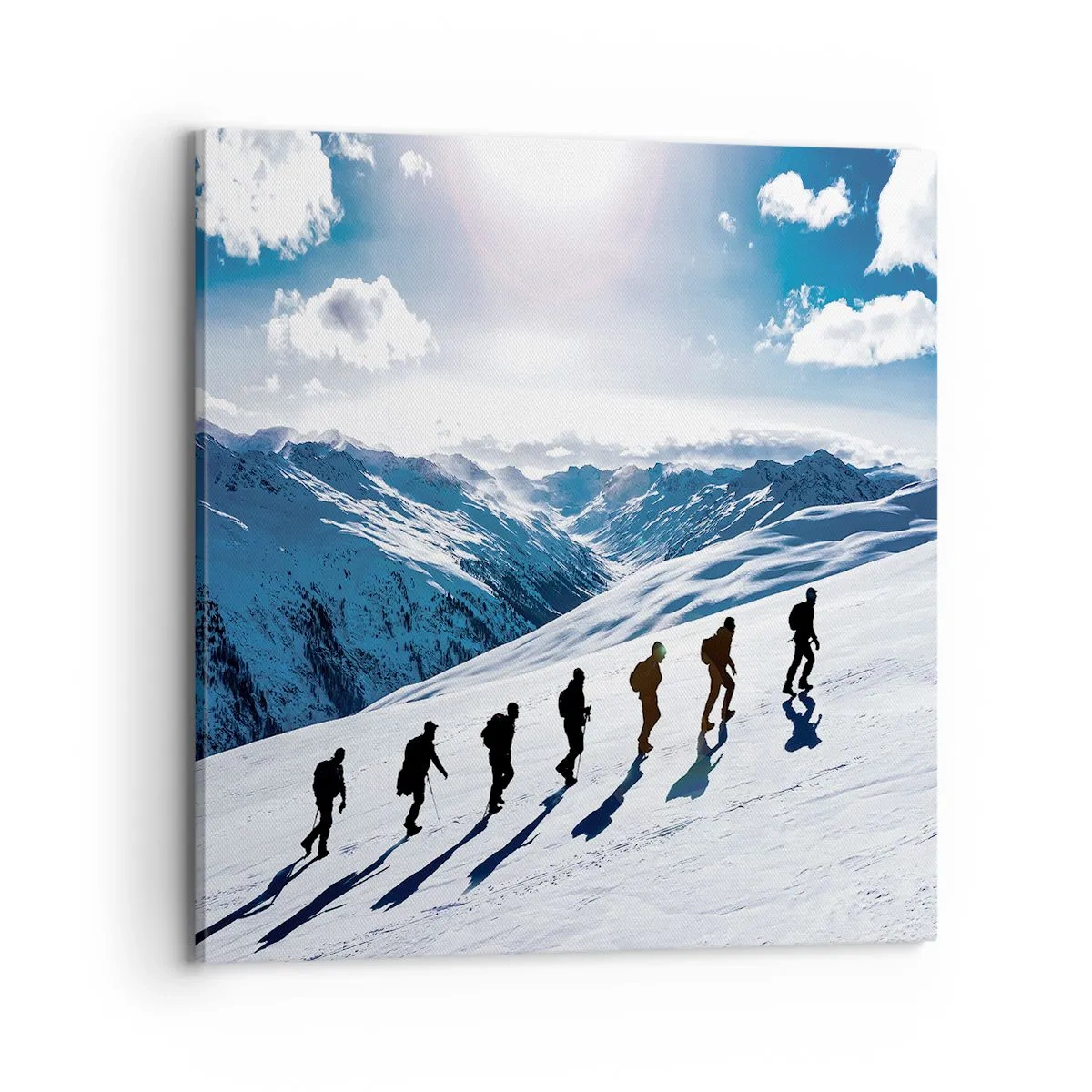 Lærredstryk - Billede på lærred - Det vindende hold - 70x70 cm