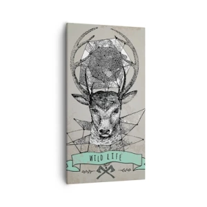 Lærredstryk - Billede på lærred - Synet af sankt Hubertus - 55x100 cm