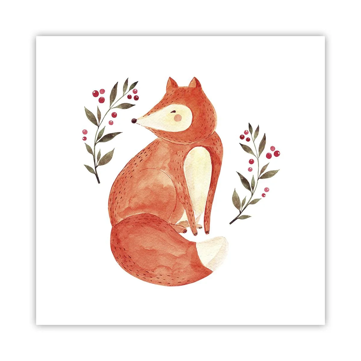 Plakat - Lille rødhåret - 50x50 cm