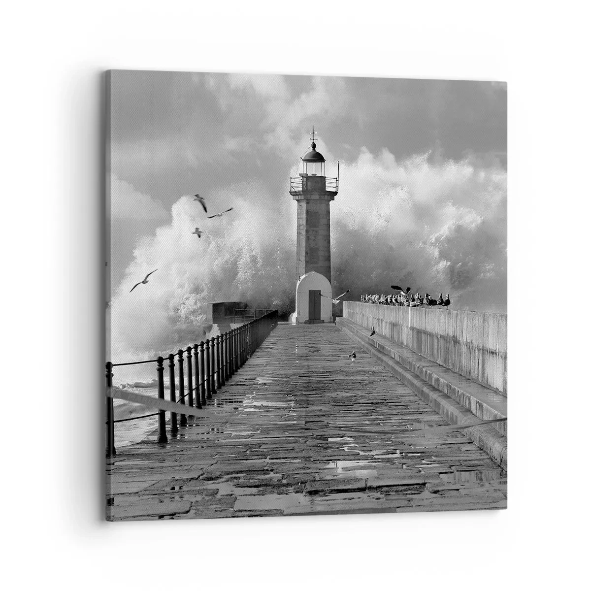 Lærredstryk - Billede på lærred - Frygtløs - 70x70 cm