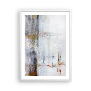 Plakat i hvid ramme - Bag lufttæppet - 50x70 cm